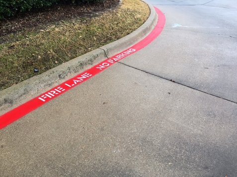 Fire Lane Striping Fort Worth Texas