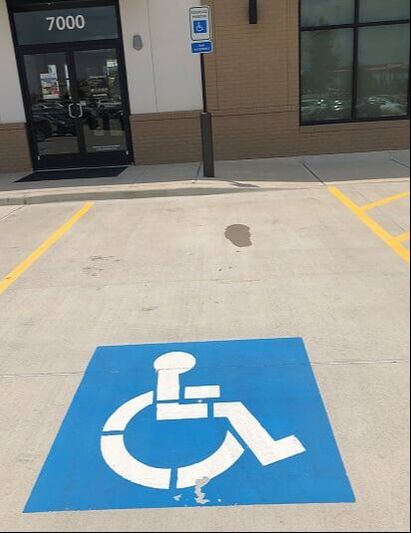 Handicap stenciling and signage Westlake, Texas